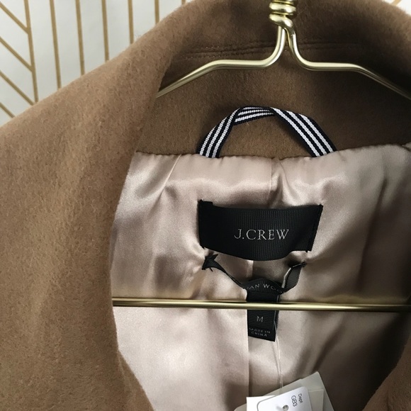 J. Crew Slouchy Camel Wool Cashmere Coat - Picture 7 of 8